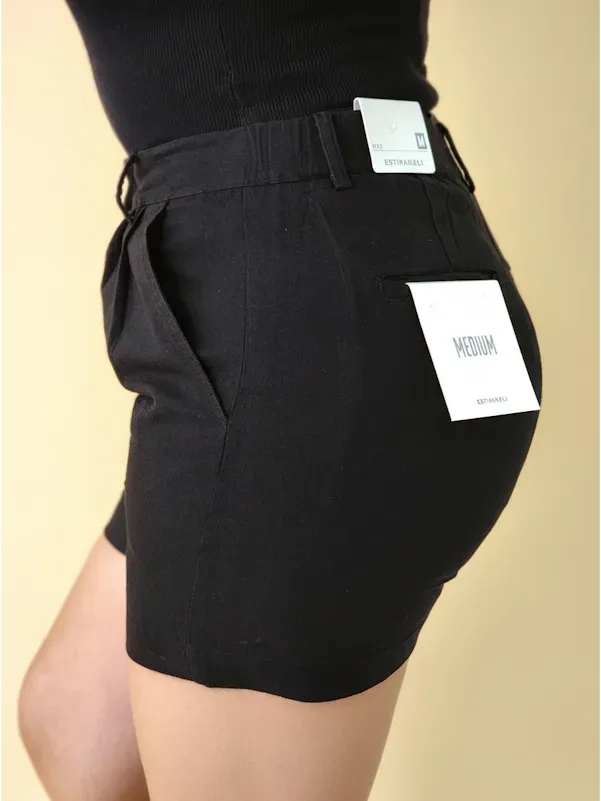 Short Estivaneli para dama BUW-24L-19892 COLOR NEGRO