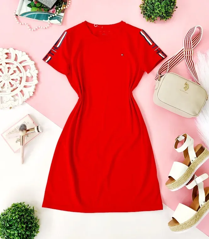 VestidoTommy Hilfiger para dama color rojo