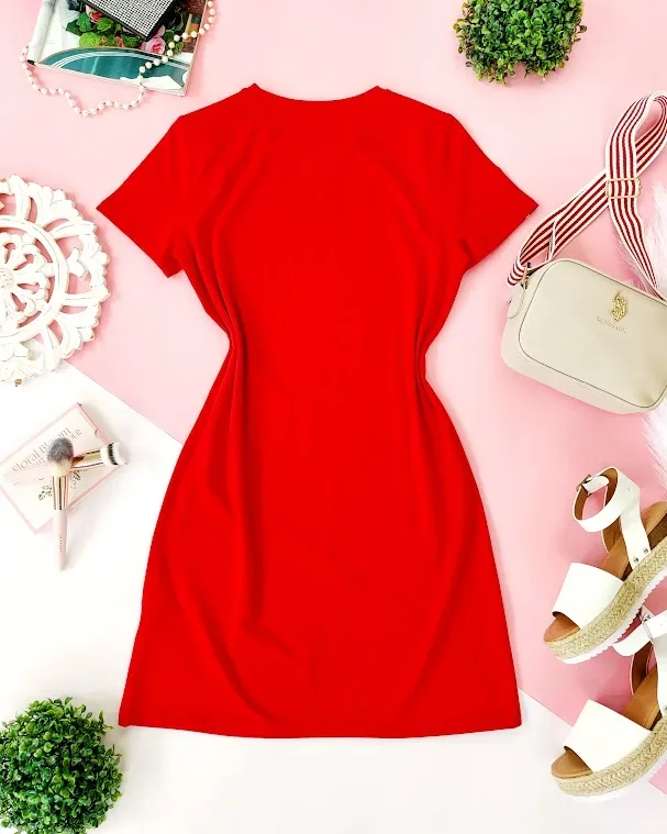 VestidoTommy Hilfiger para dama color rojo