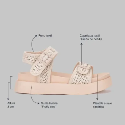 Sandalias coral Dama GIORGIA 2 SAND