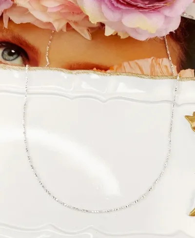Collar para dama plata 925 diseño de tejido labrado