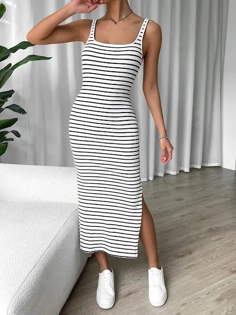 Vestido para dama diseño a rayas