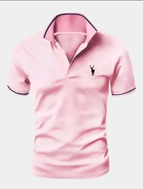 Camiseta para caballero color rosa
