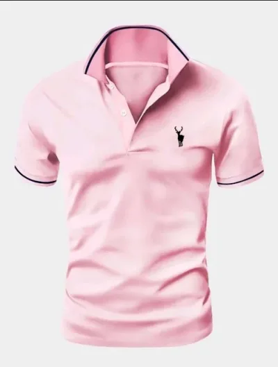 Camiseta para caballero color rosa