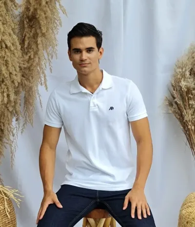 Camiseta Aeropostale para caballero color blanco