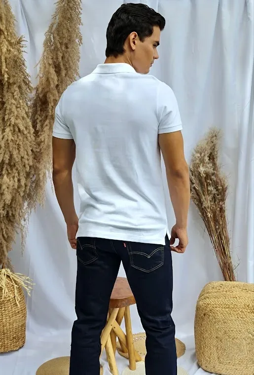Camiseta Aeropostale para caballero color blanco