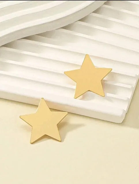 Aretes de fantasía en forma de estrella