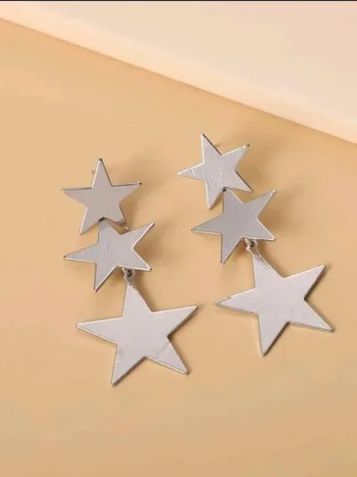 Aretes de fantasía en forma de estrella