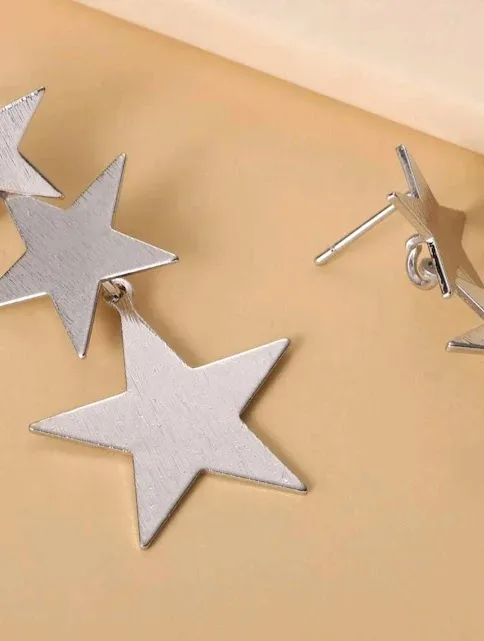 Aretes de fantasía en forma de estrella