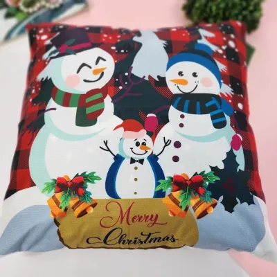 Funda para cojìn con diseño navideño
