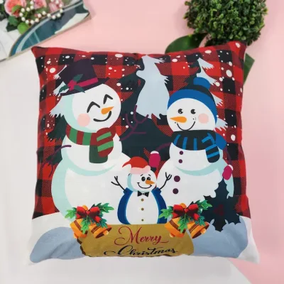 Funda para cojìn con diseño navideño