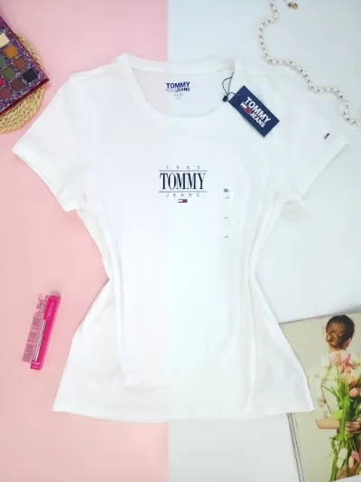 Camiseta Tommy Hilfiger para dama color blanco