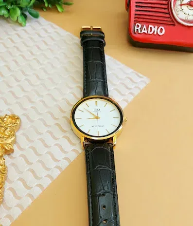 Reloj Q&Q para caballero color negro con dorado