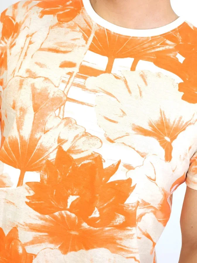 Camiseta para caballero Estivaneli con estampado floral