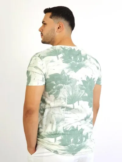 Camiseta para caballero Estivaneli con estampado floral