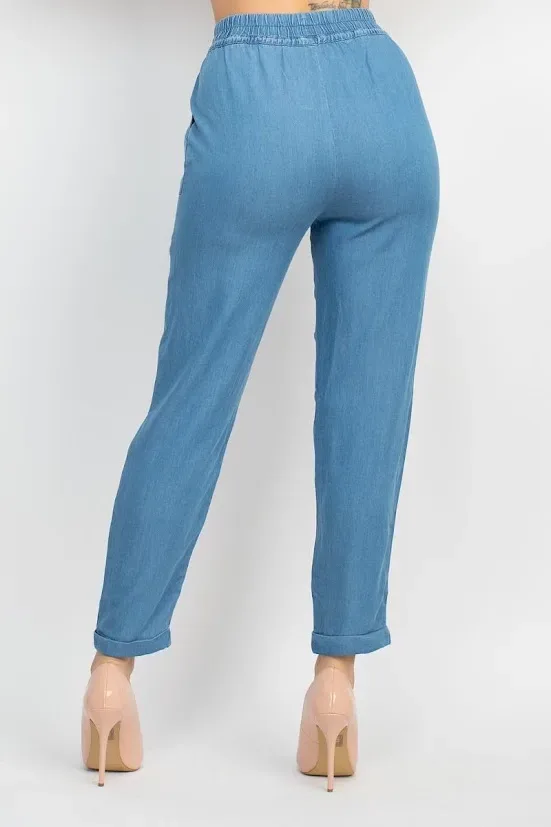 Jogguer de mezclilla para Dama