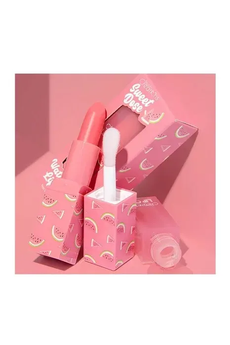 Set de gloss y exfoliante Beauty Creations para dama aroma sandia LOSET-2