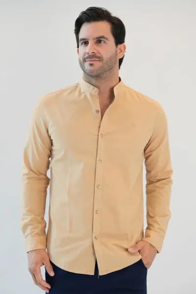 Camisa Hummer para caballero color café
