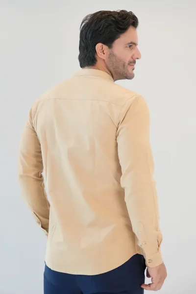 Camisa Hummer para caballero color café