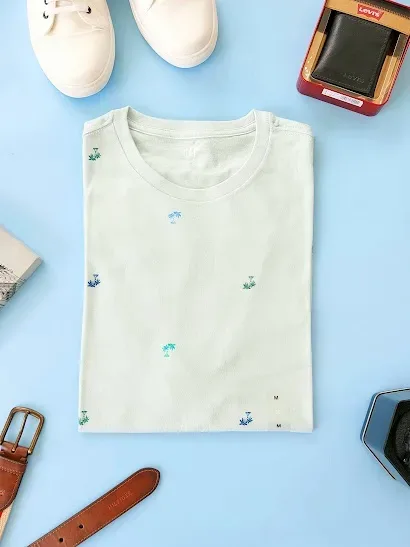 Camiseta GAP para caballero color celeste