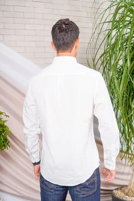 Camisa Tommy Hilfiger para caballero color blanco