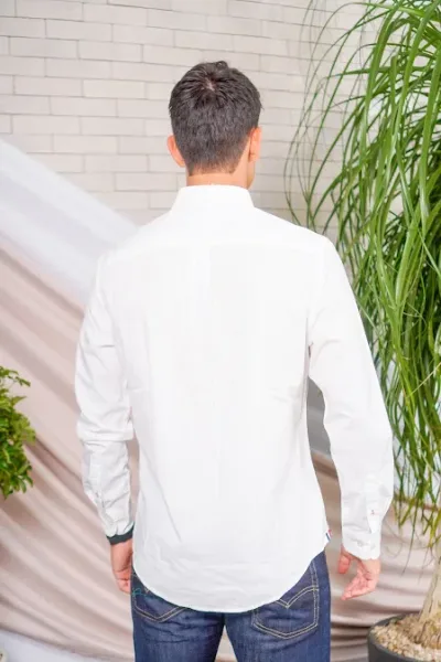 Camisa Tommy Hilfiger para caballero color blanco