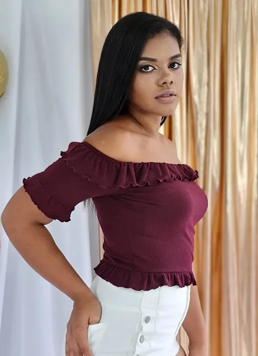 Blusa Iris para dama color vino