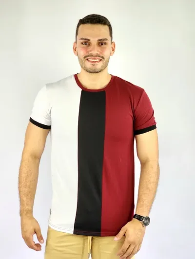 Camiseta de hombre Touch and Go multicolor