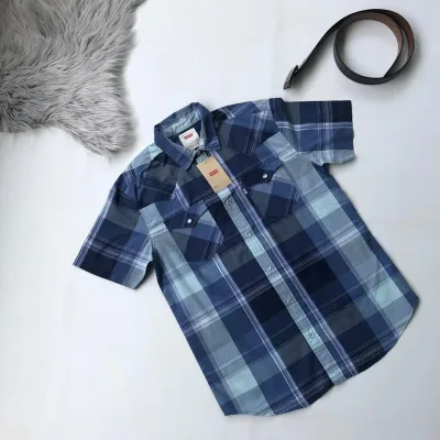 Camisa Levi´s para caballero color azul diseño de rayas