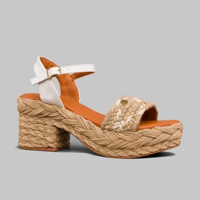 Sandalias para dama Primise Matisse Jute/White