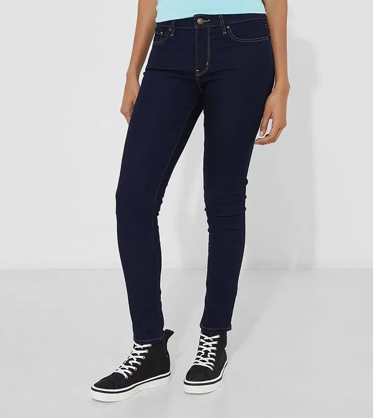 Jeans para dama Levi´s 711-0012 Skinny Mid Rise color azul