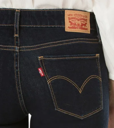 Jeans para dama Levi´s 711-0012 Skinny Mid Rise color azul