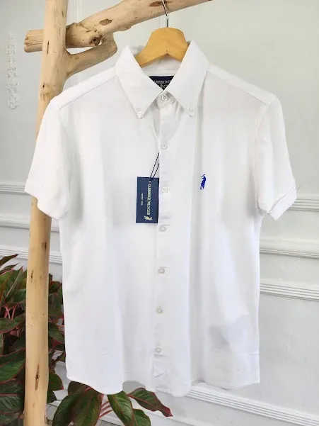 Camiseta Cambridge Polo Club para caballero color blanco