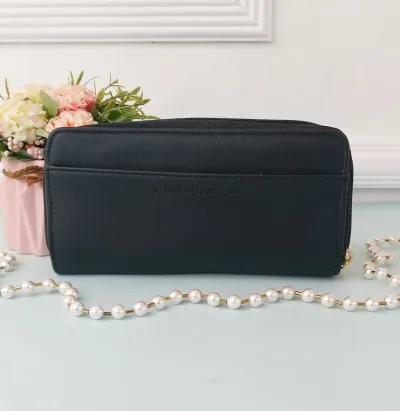 Cartera Stone Mountain Usa para dama color negro