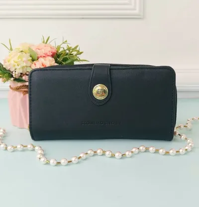 Cartera Stone Mountain Usa para dama color negro