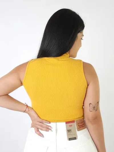 Blusa para dama color mostaza