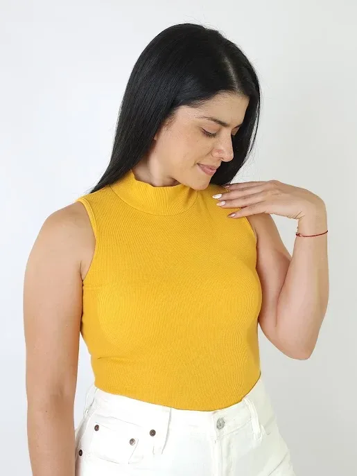 Blusa para dama color mostaza