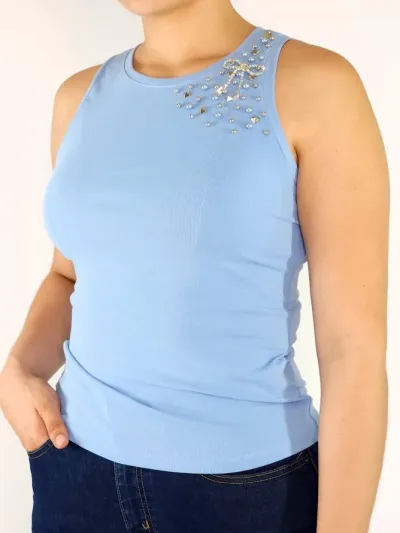 Blusa para Dama color Celeste