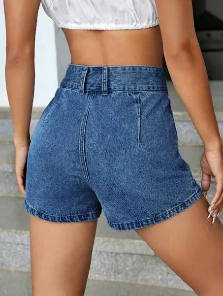 Short enagua para dama color azul