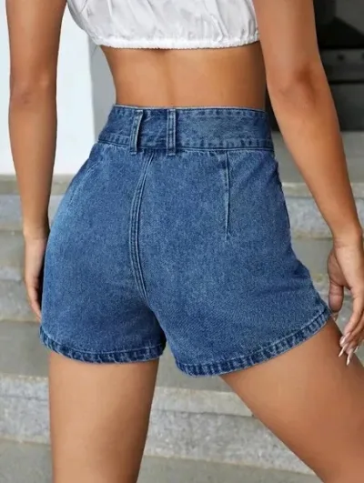 Short enagua para dama color azul