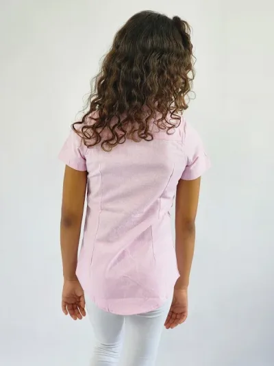 Camisa Cambrige Polo para niña rosa