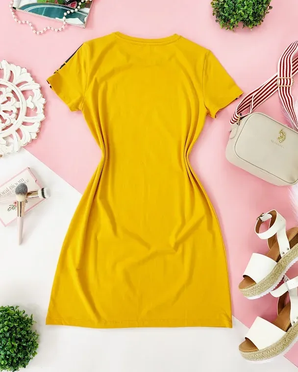 VestidoTommy Hilfiger para dama color mostaza