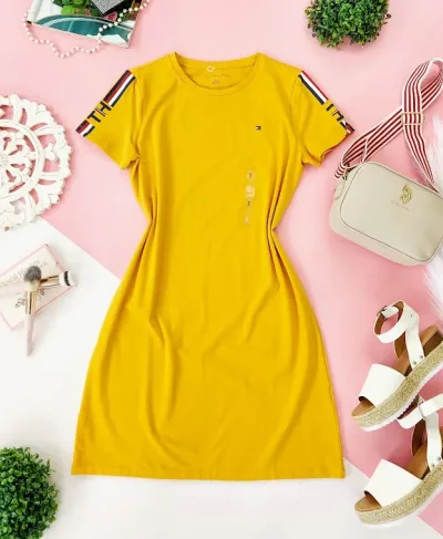 VestidoTommy Hilfiger para dama color mostaza