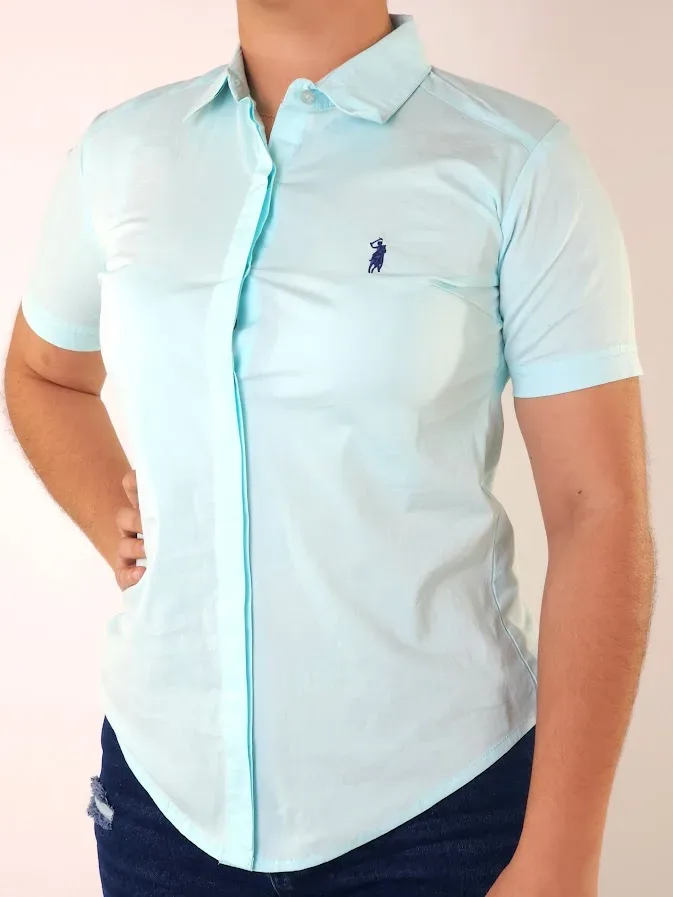 Camisa Cambridge Polo Club para dama color verde menta