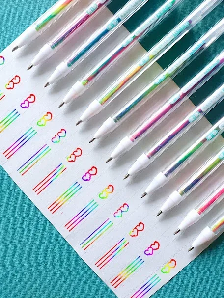 Set de plumas de gel multicolor