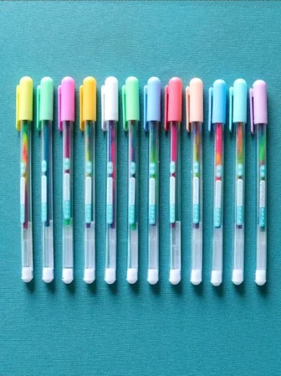 Set de plumas de gel multicolor