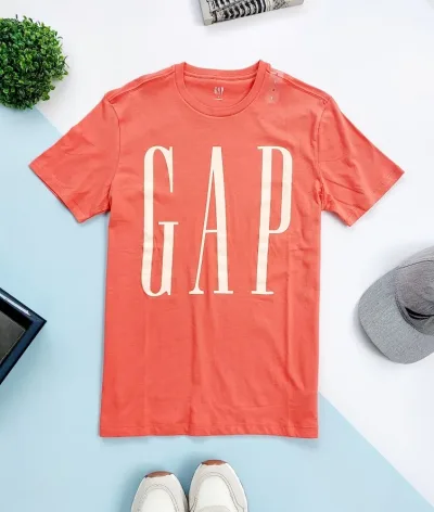 Camiseta Gap para caballero color naranja