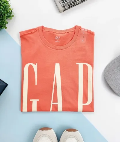 Camiseta Gap para caballero color naranja