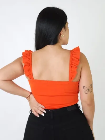 Blusa para dama color anaranjado