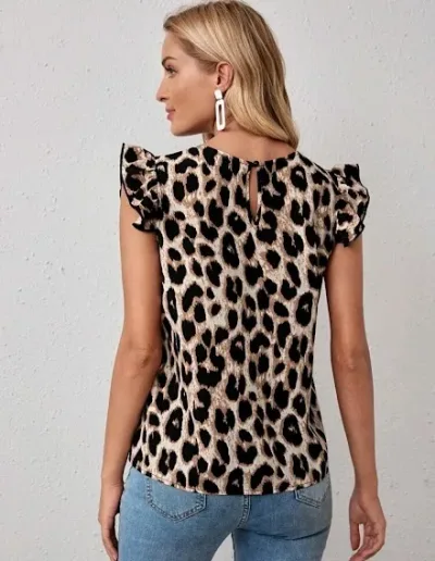 Blusa diseño de Leopardo para Dama.